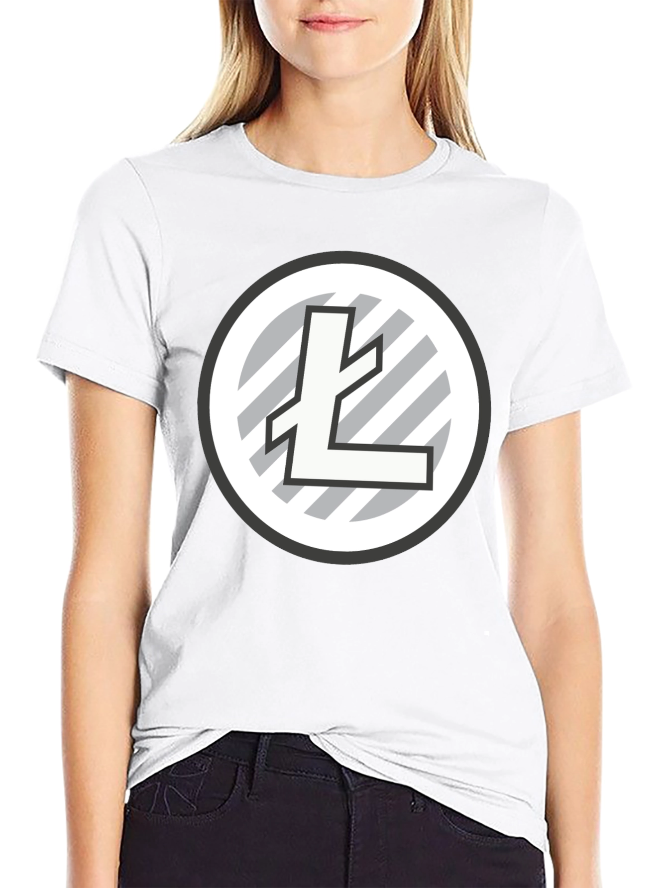 Litecoin Logo Black T-Shirt Crypto Tee