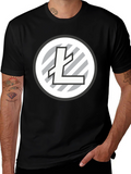 Litecoin Logo Black T-Shirt Crypto Tee