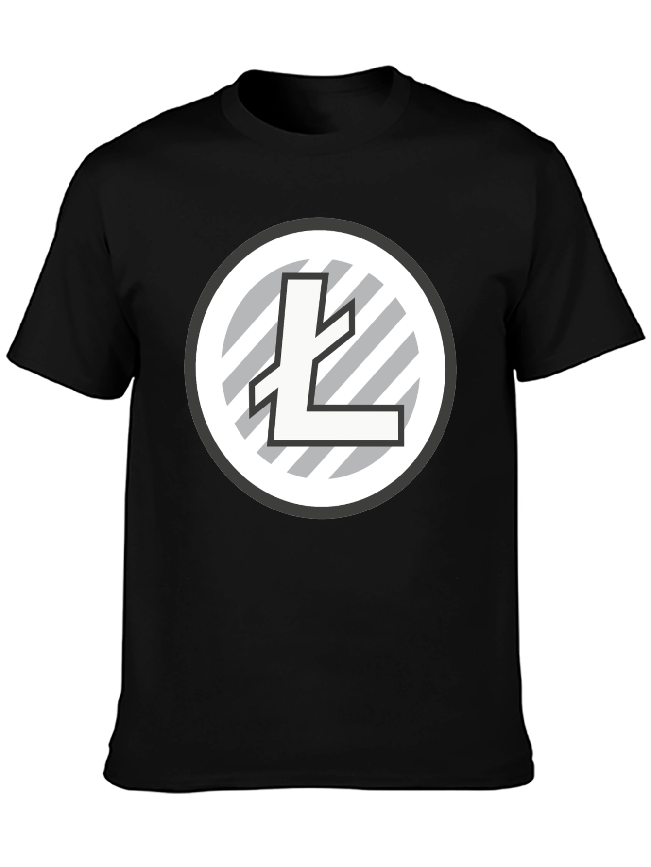 Litecoin Logo Black T-Shirt Crypto Tee