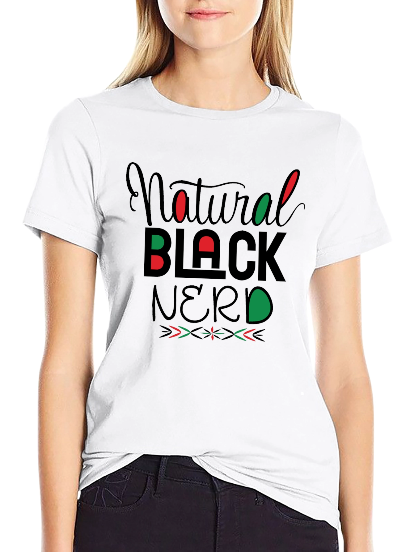 Natural Black Nerd T-Shirt