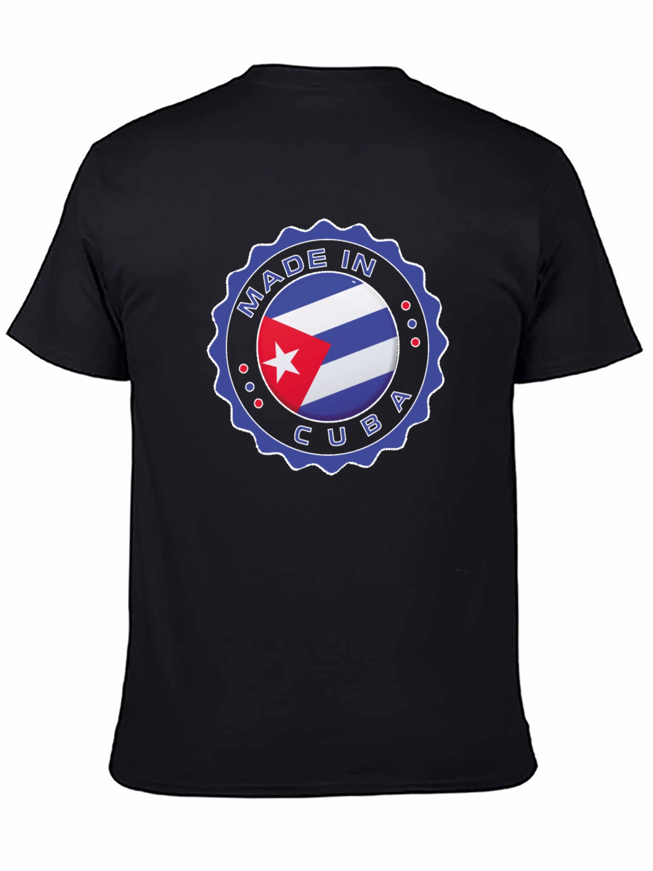 Made in Cuba T-Shirt - Cuban Flag Design