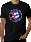 Made in Cuba T-Shirt - Cuban Flag Design
