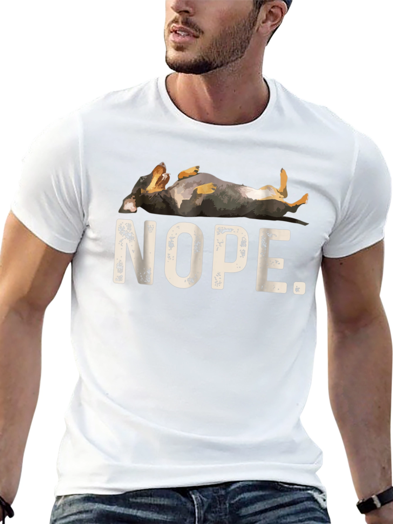 Nope Dog T-Shirt - Funny Dachshund Tee