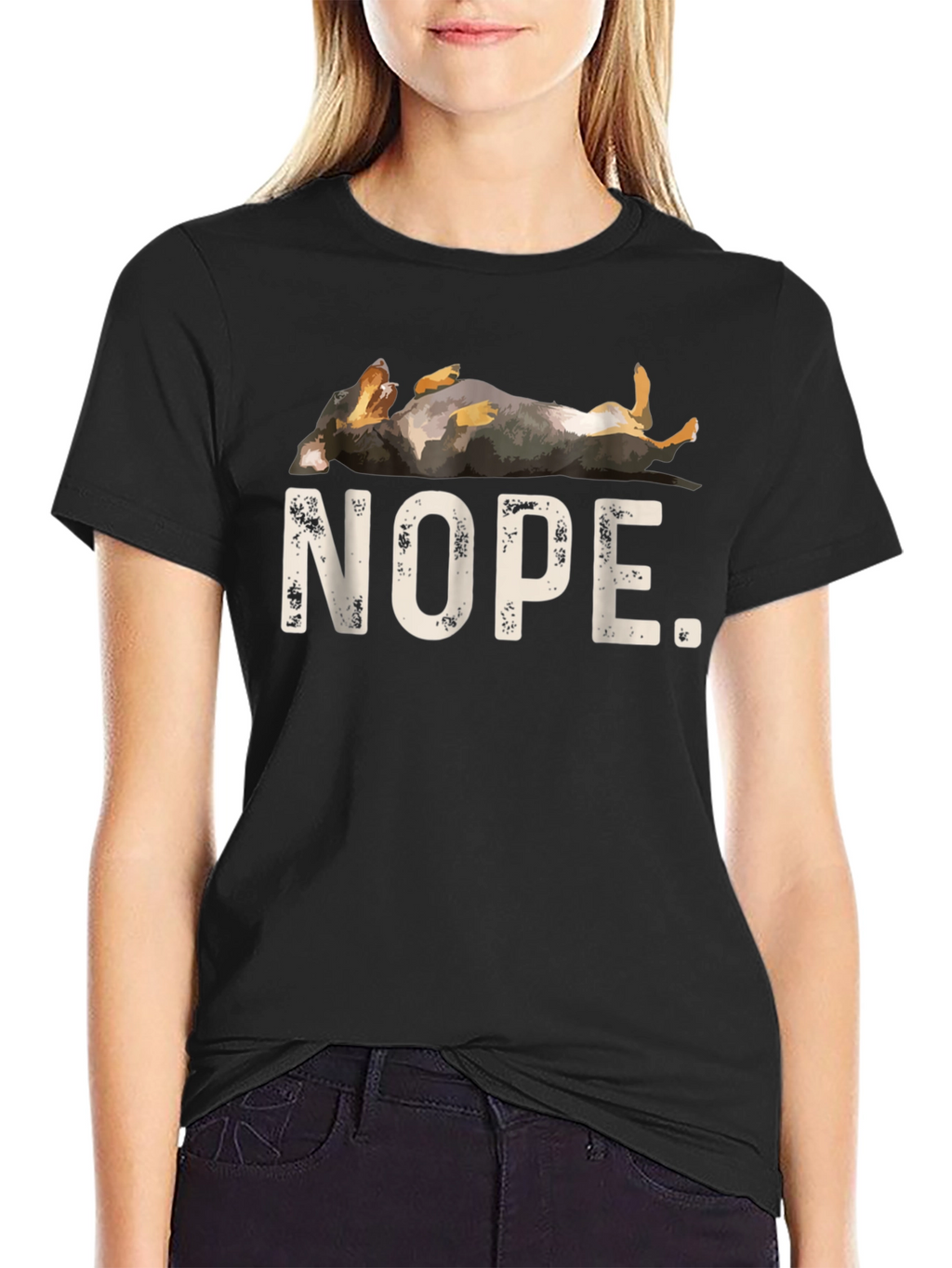 Nope Dog T-Shirt - Funny Dachshund Tee