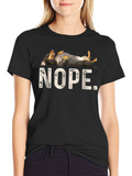 Nope Dog T-Shirt - Funny Dachshund Tee