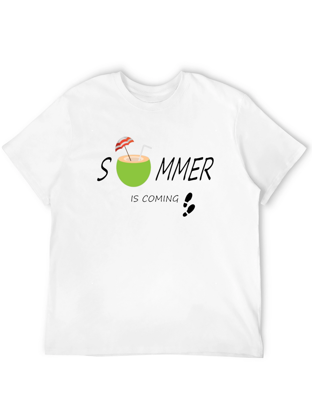 Summer Is Coming T-Shirt - Black Cotton Tee