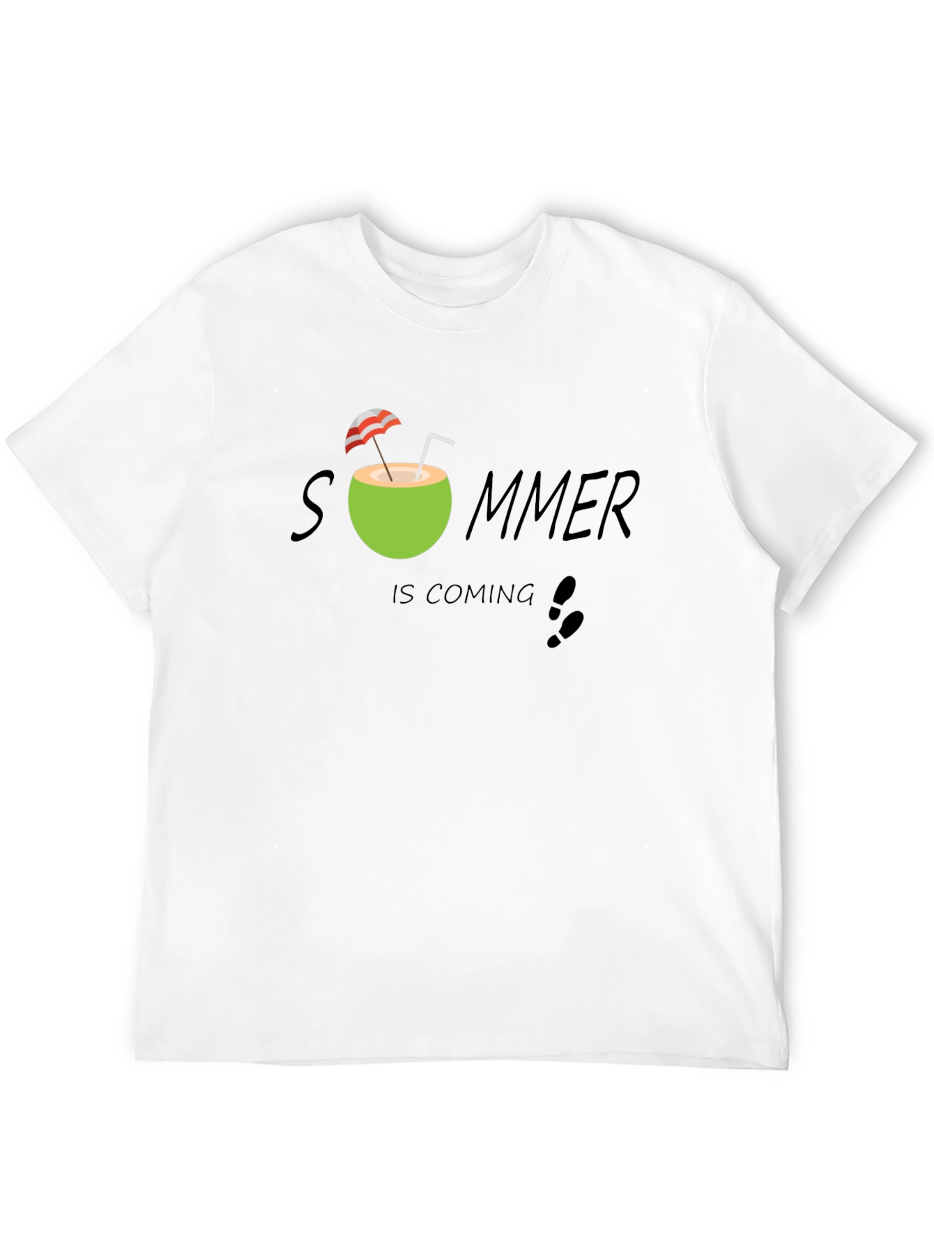 Summer Is Coming T-Shirt - Black Cotton Tee