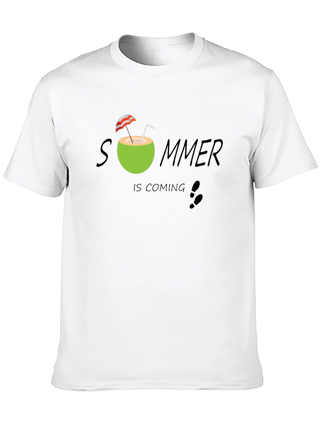 Summer Is Coming T-Shirt - Black Cotton Tee