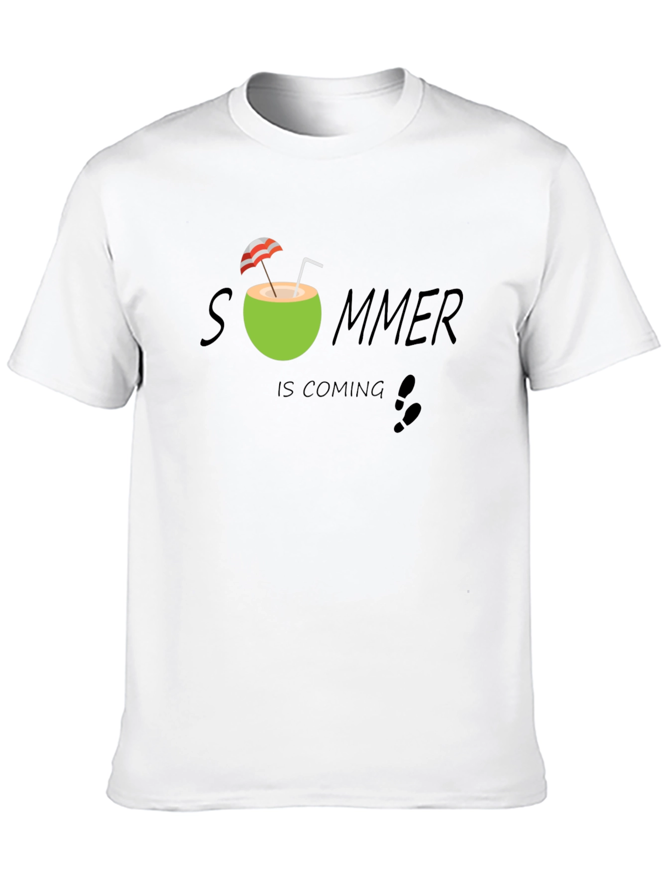 Summer Is Coming T-Shirt - Black Cotton Tee