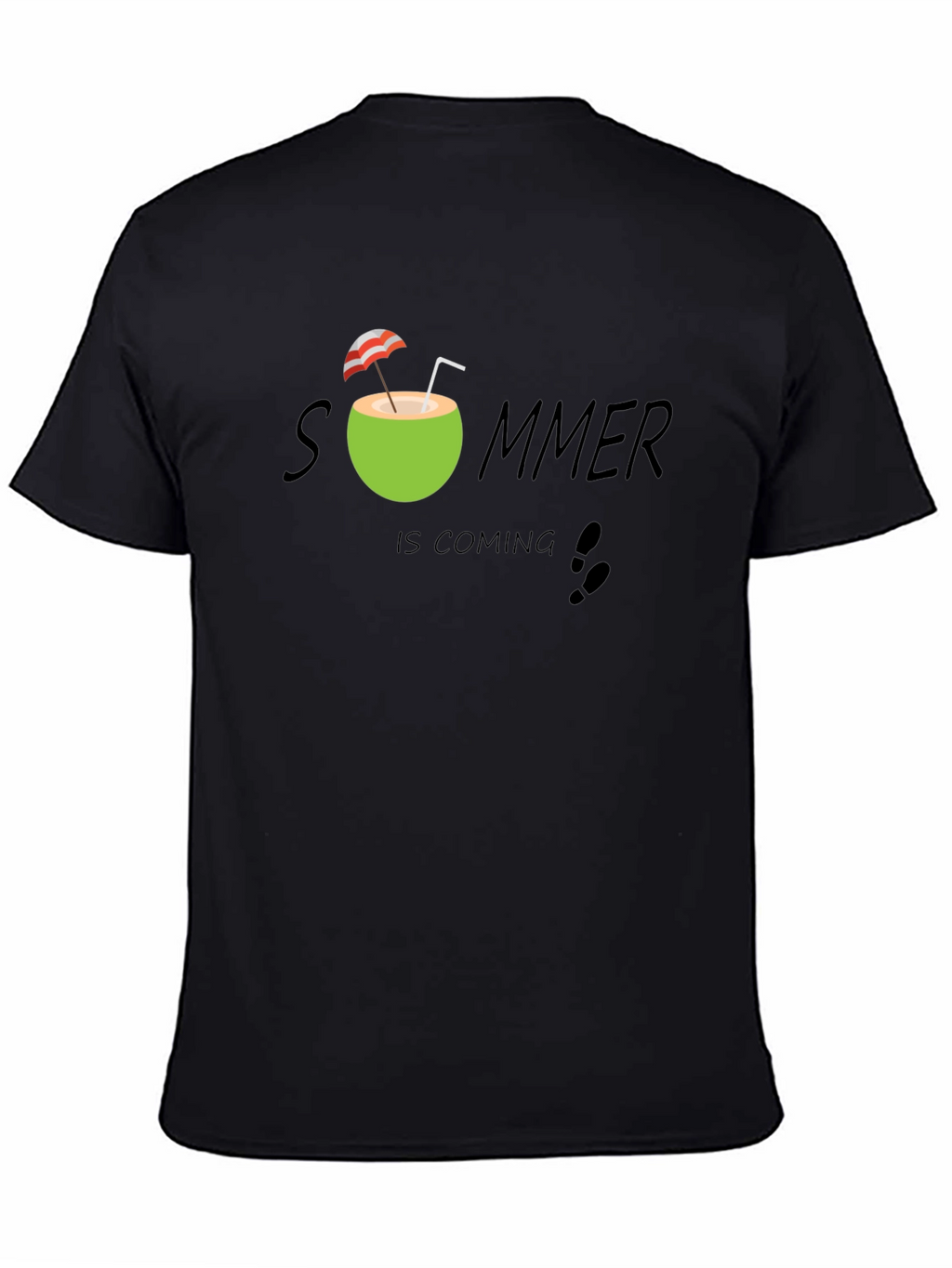 Summer Is Coming T-Shirt - Black Cotton Tee