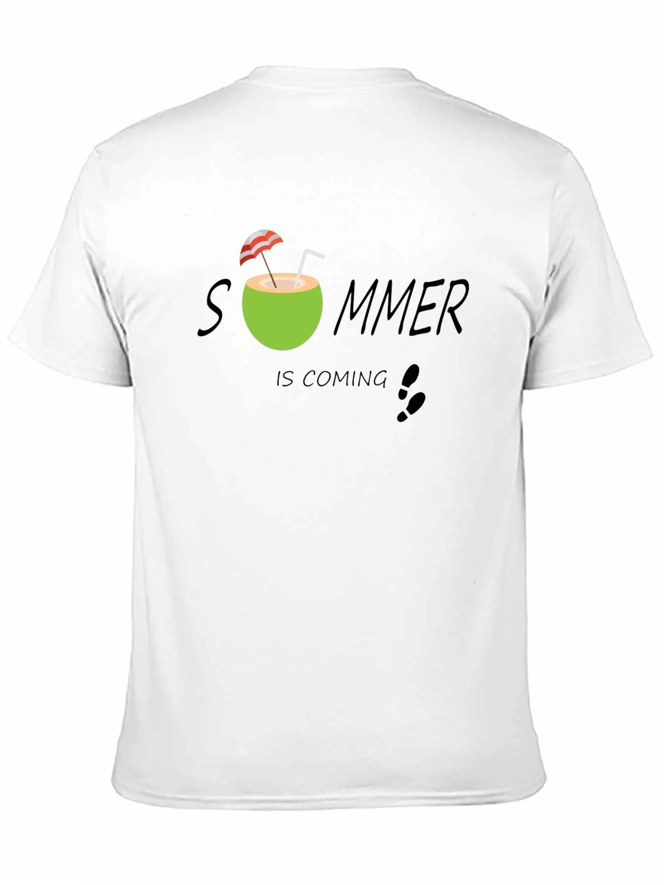 Summer Is Coming T-Shirt - Black Cotton Tee