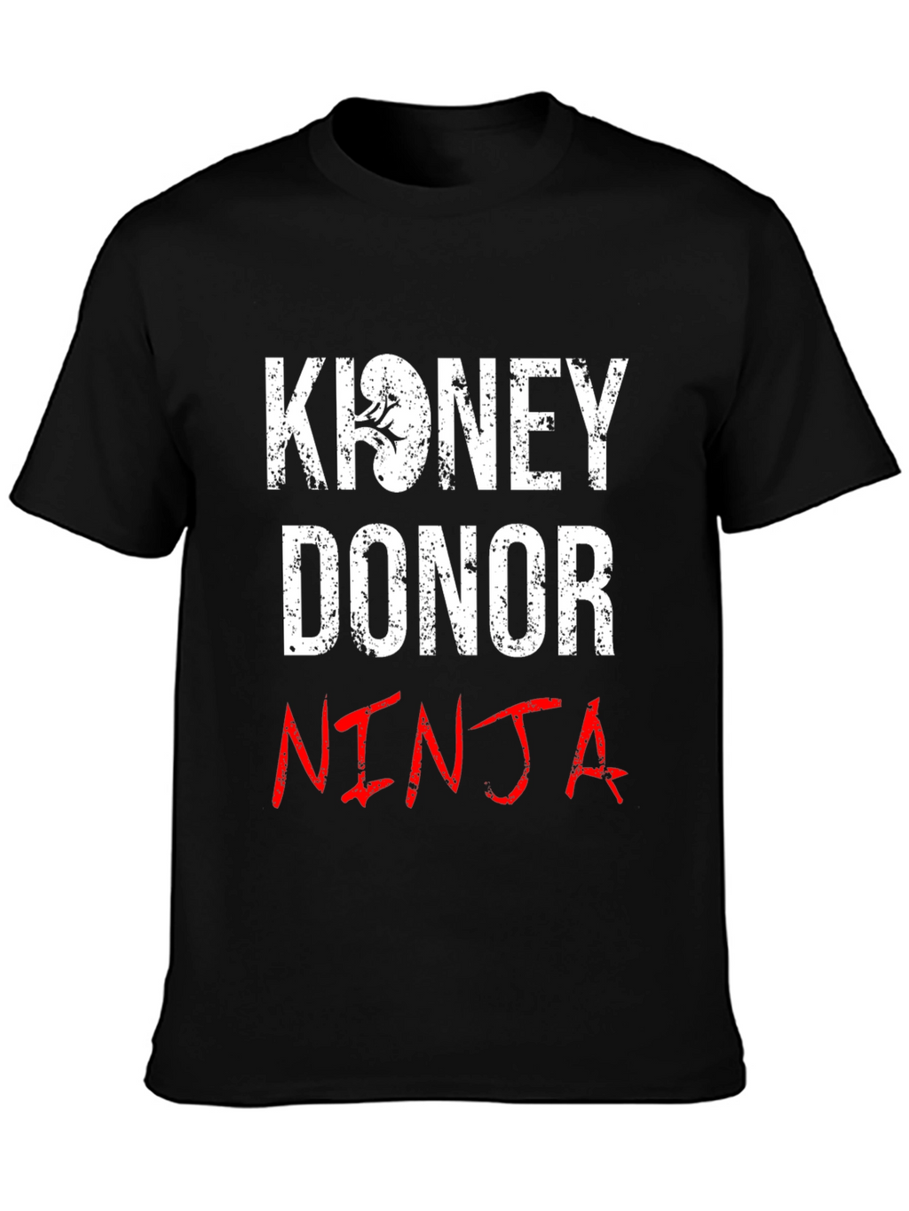 Kidney Donor Ninja Graphic Tee - Black