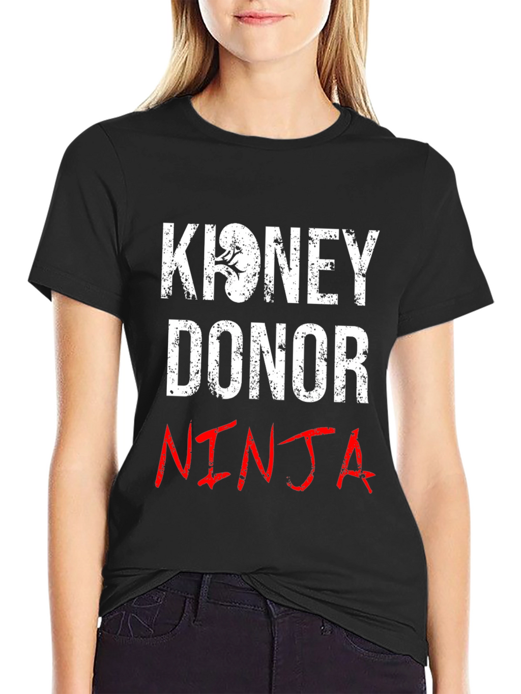 Kidney Donor Ninja Graphic Tee - Black