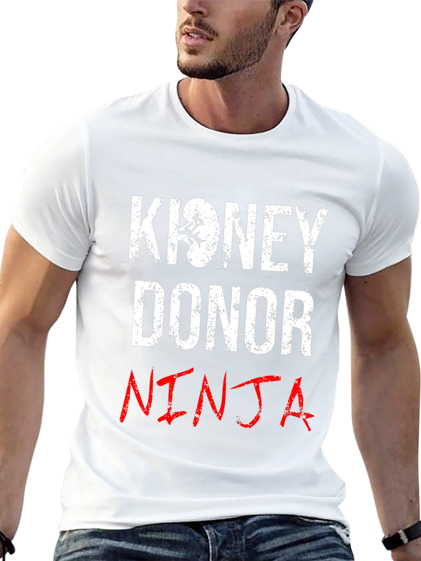 Kidney Donor Ninja Graphic Tee - Black