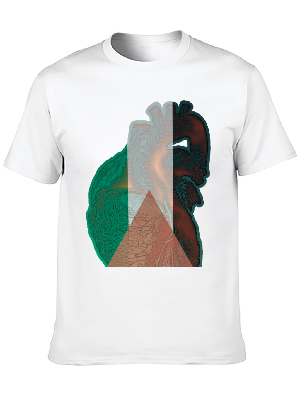 Anatomical Heart Tee - Black Cotton Graphic T-Shirt