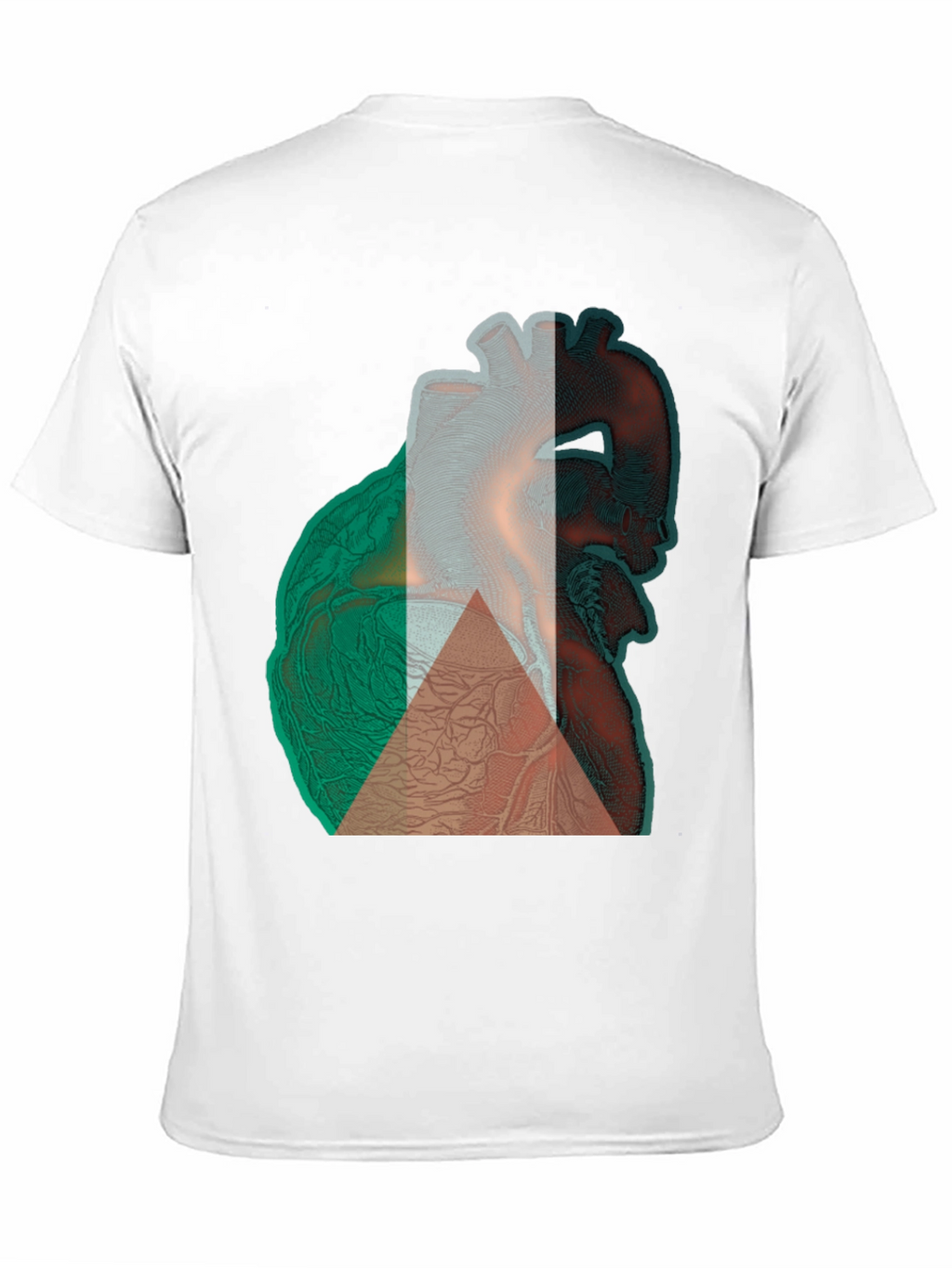 Anatomical Heart Tee - Black Cotton Graphic T-Shirt