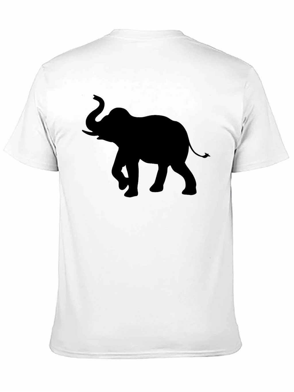Elephant Silhouette Graphic Print Tee