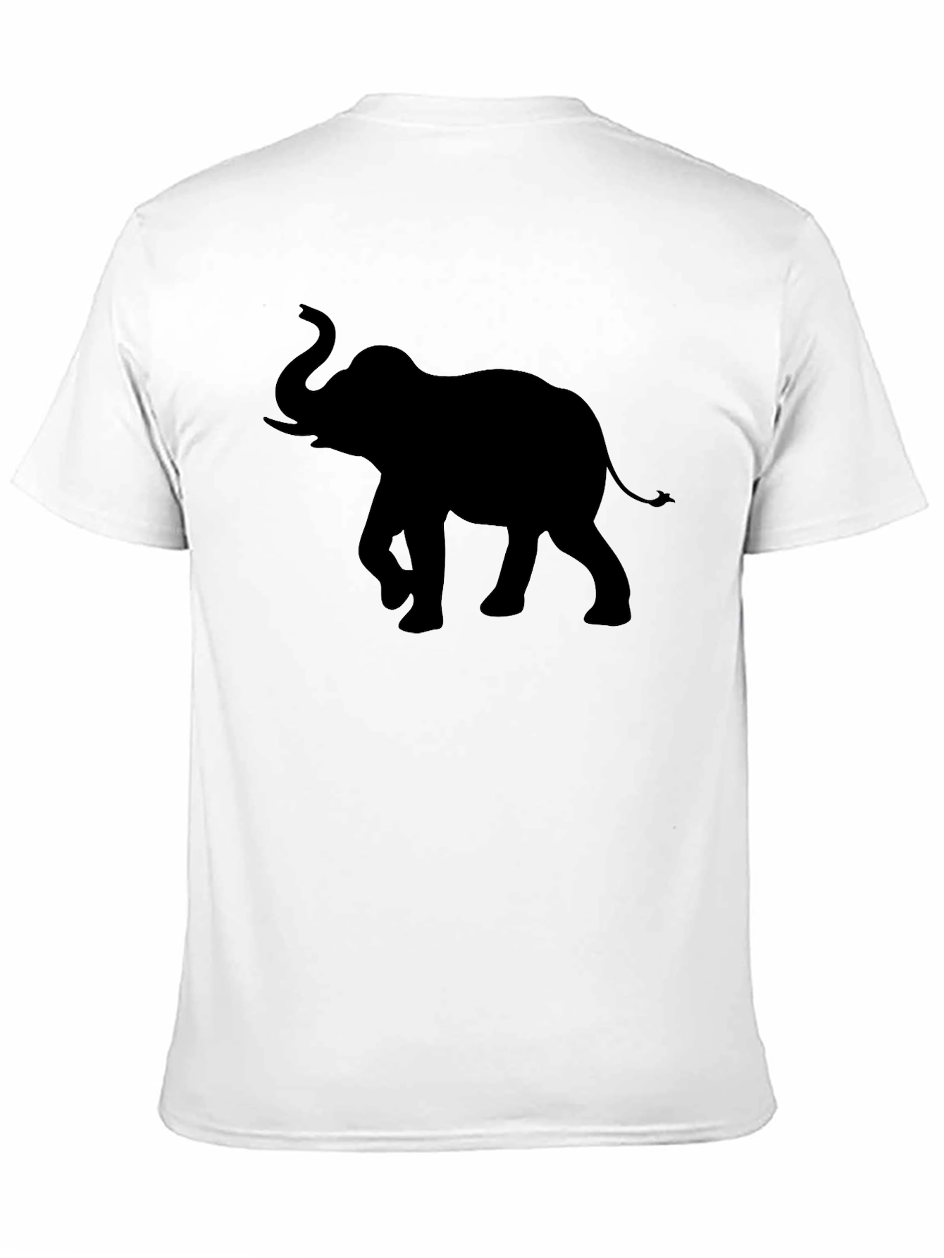 Elephant Silhouette Graphic Print Tee