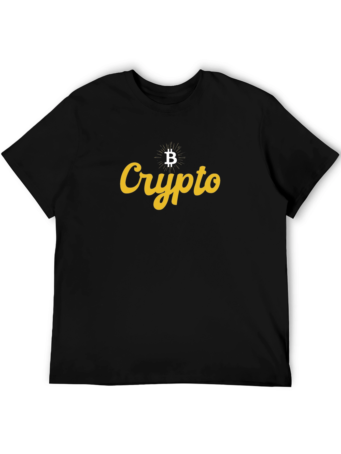 Crypto Bitcoin Graphic Black T-Shirt