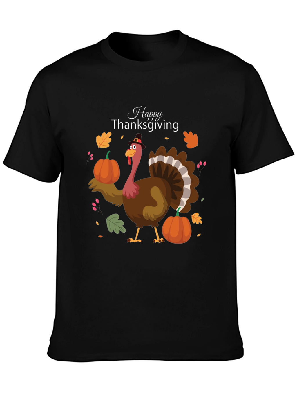 Thanksgiving Turkey Graphic Tee - Festive Fall Apparel