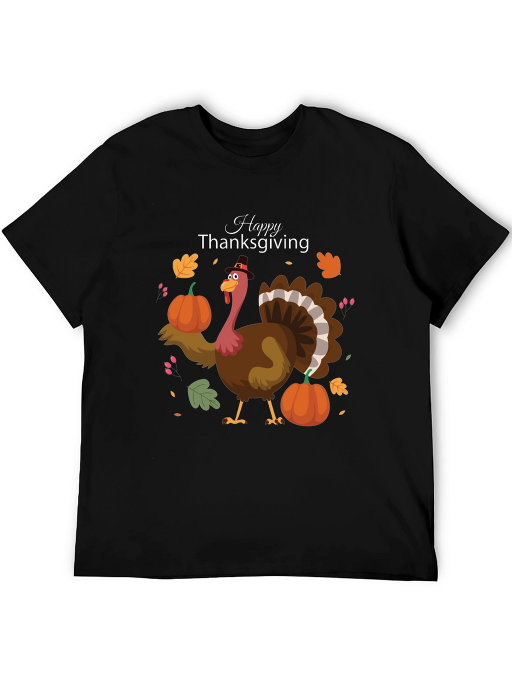 Thanksgiving Turkey Graphic Tee - Festive Fall Apparel