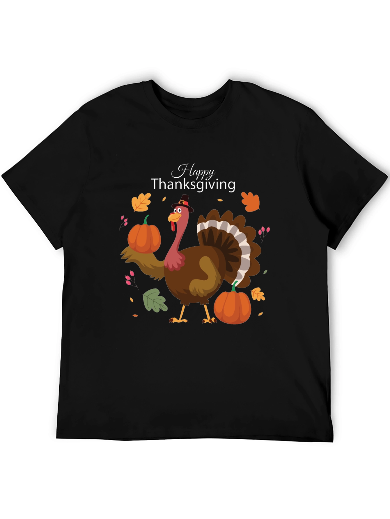 Thanksgiving Turkey Graphic Tee - Festive Fall Apparel