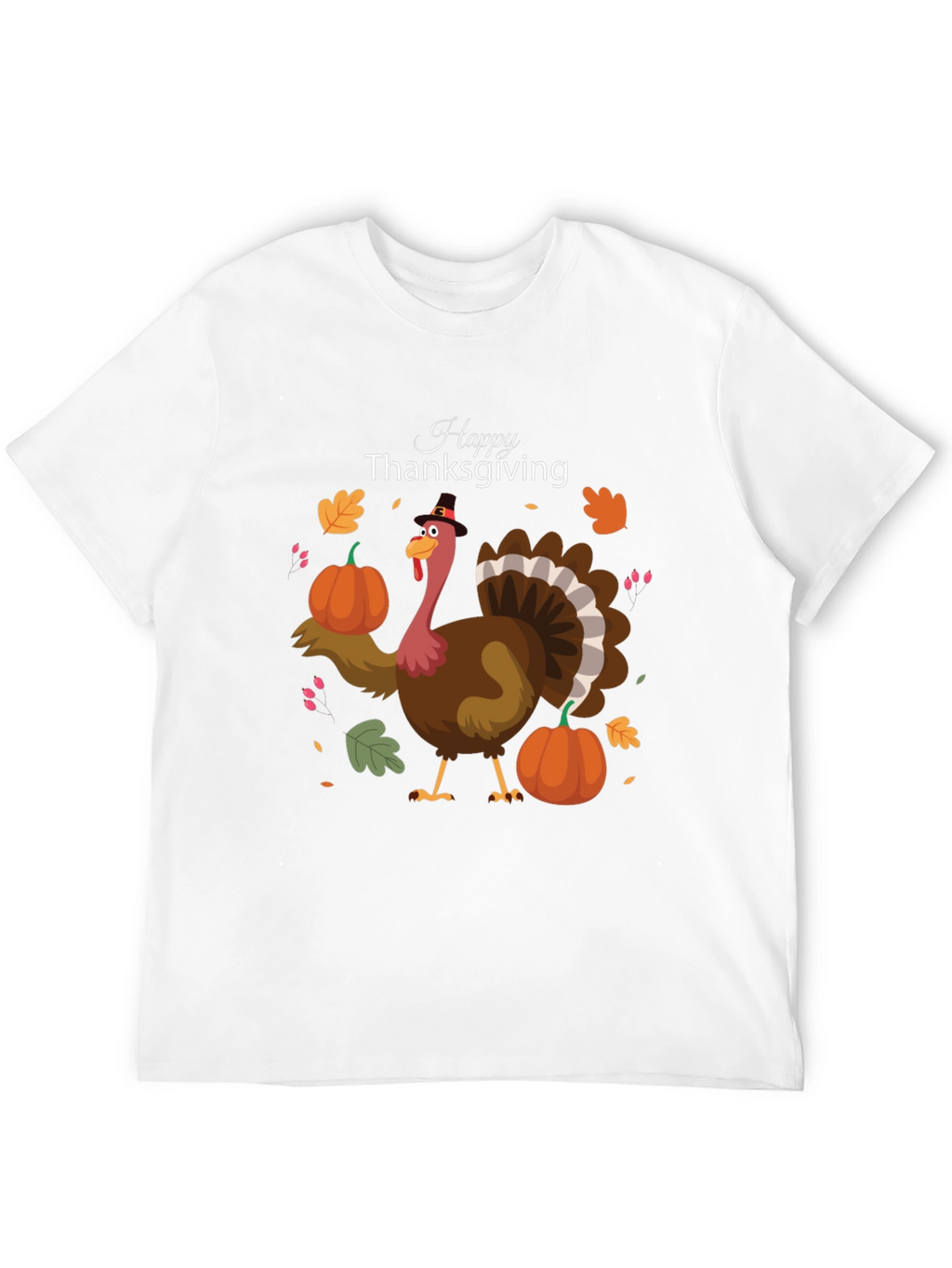 Thanksgiving Turkey Graphic Tee - Festive Fall Apparel