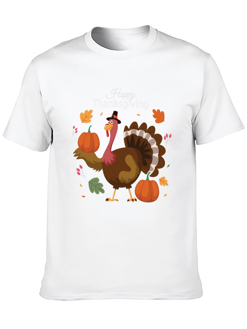 Thanksgiving Turkey Graphic Tee - Festive Fall Apparel