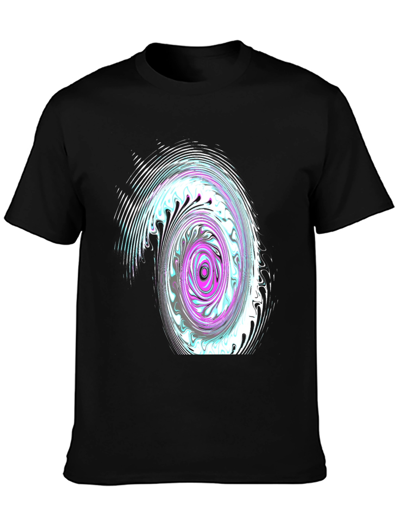 Swirl Graphic Black T-Shirt