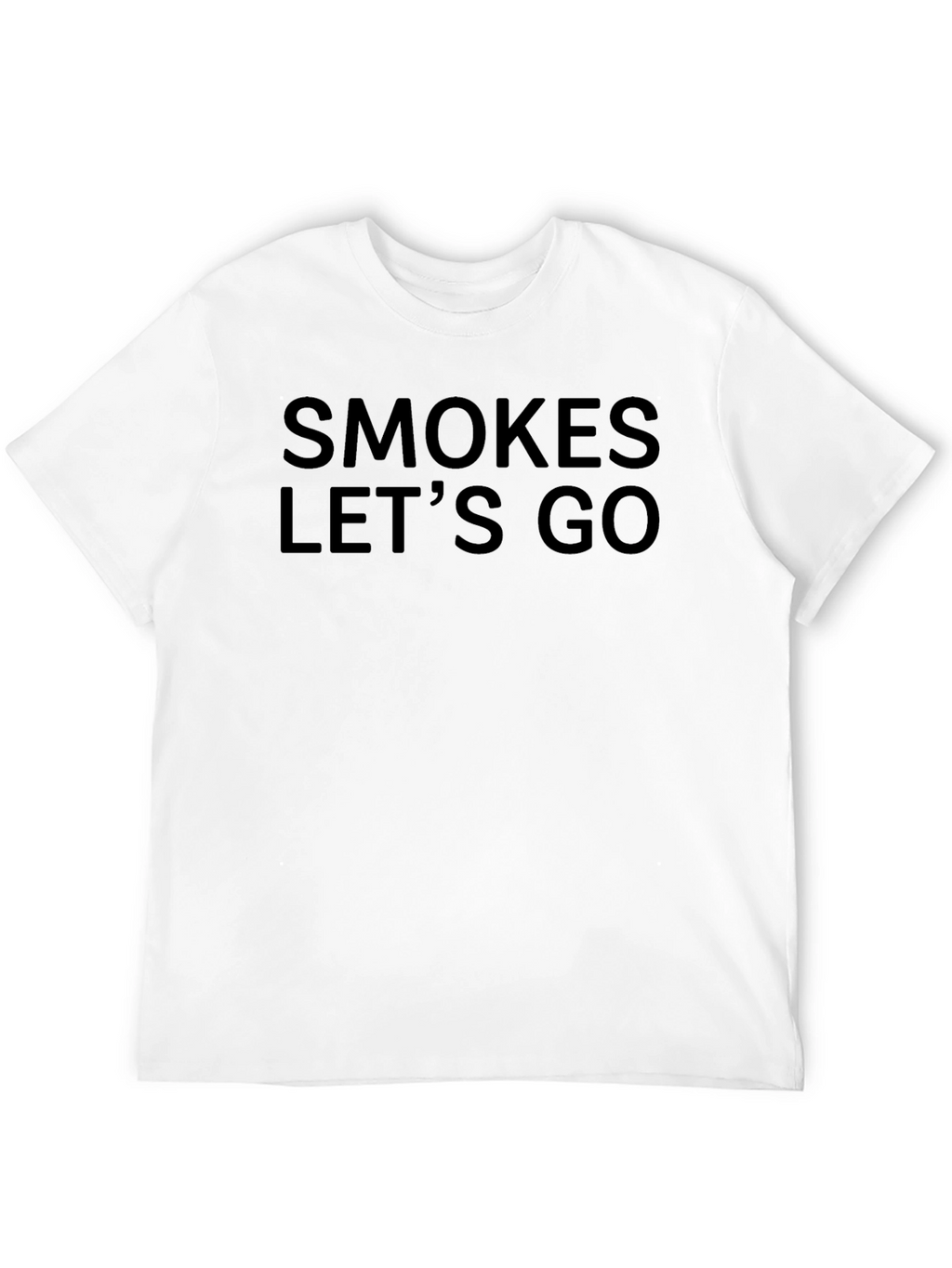 Smokes Lets Go Graphic Tee - Casual Black T-Shirt