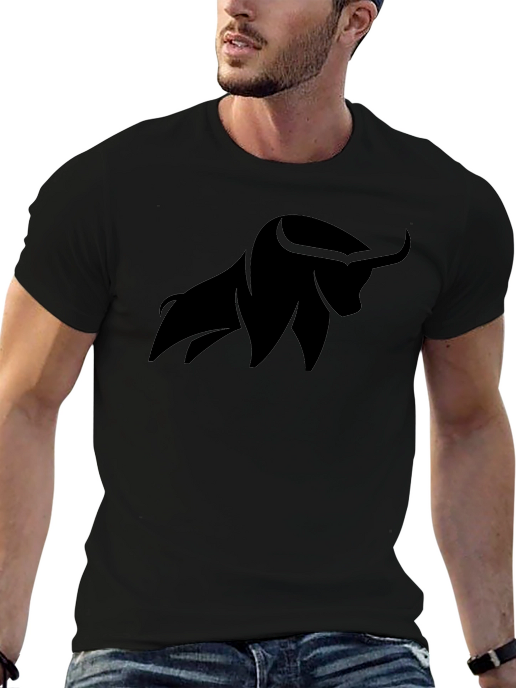 Black Bull Graphic Tee - Stylish & Comfortable