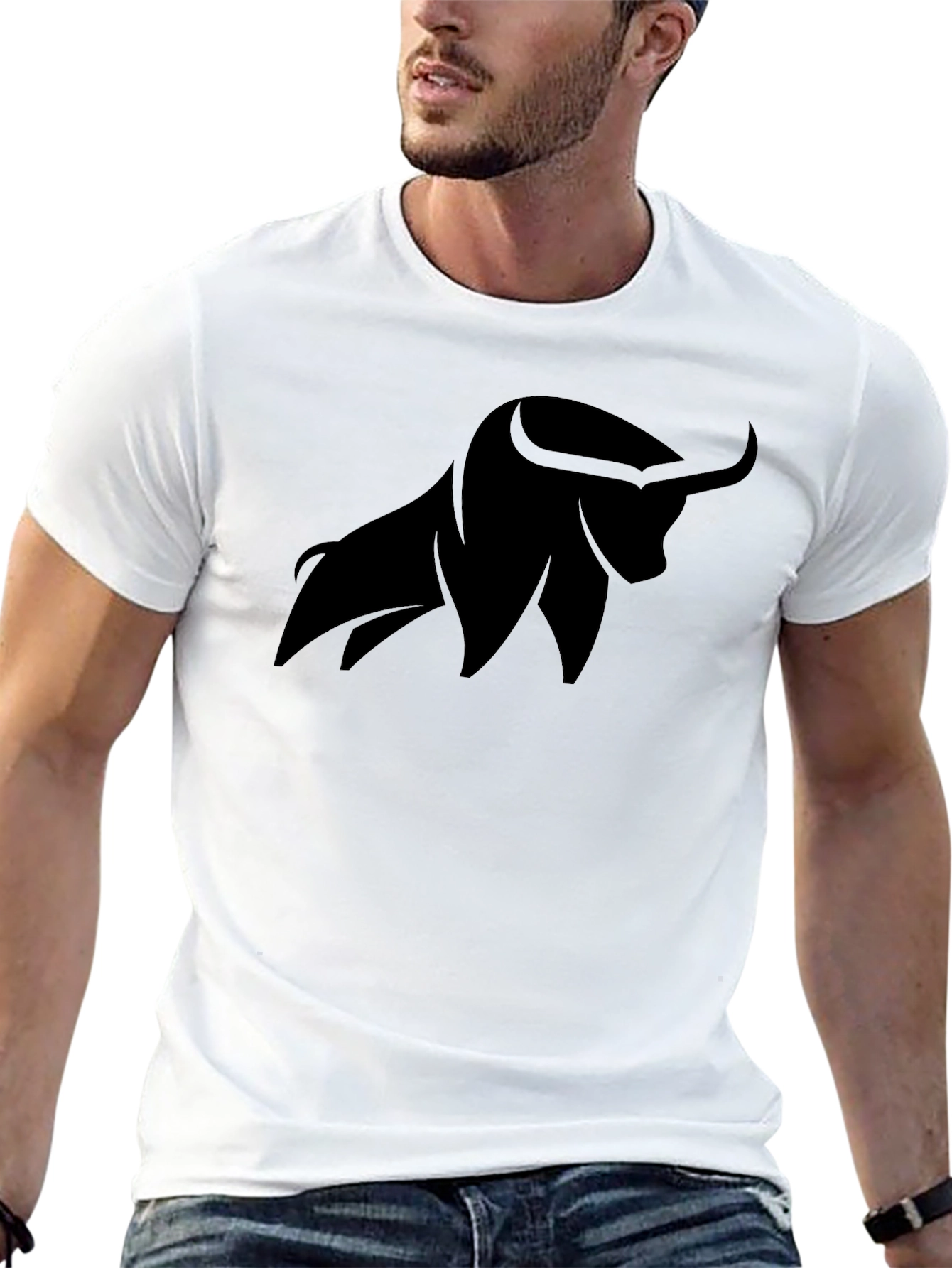Black Bull Graphic Tee - Stylish & Comfortable