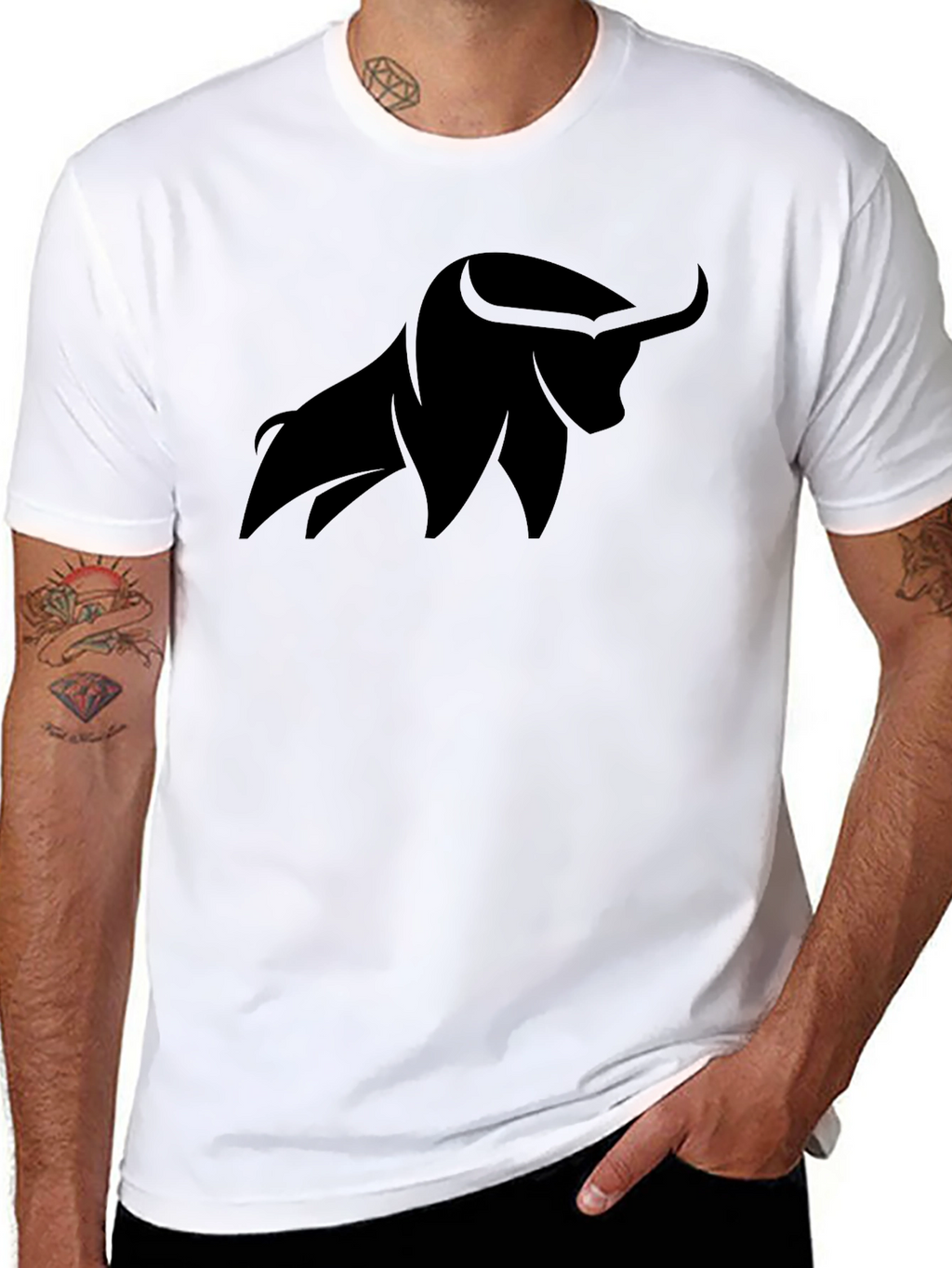 Black Bull Graphic Tee - Stylish & Comfortable