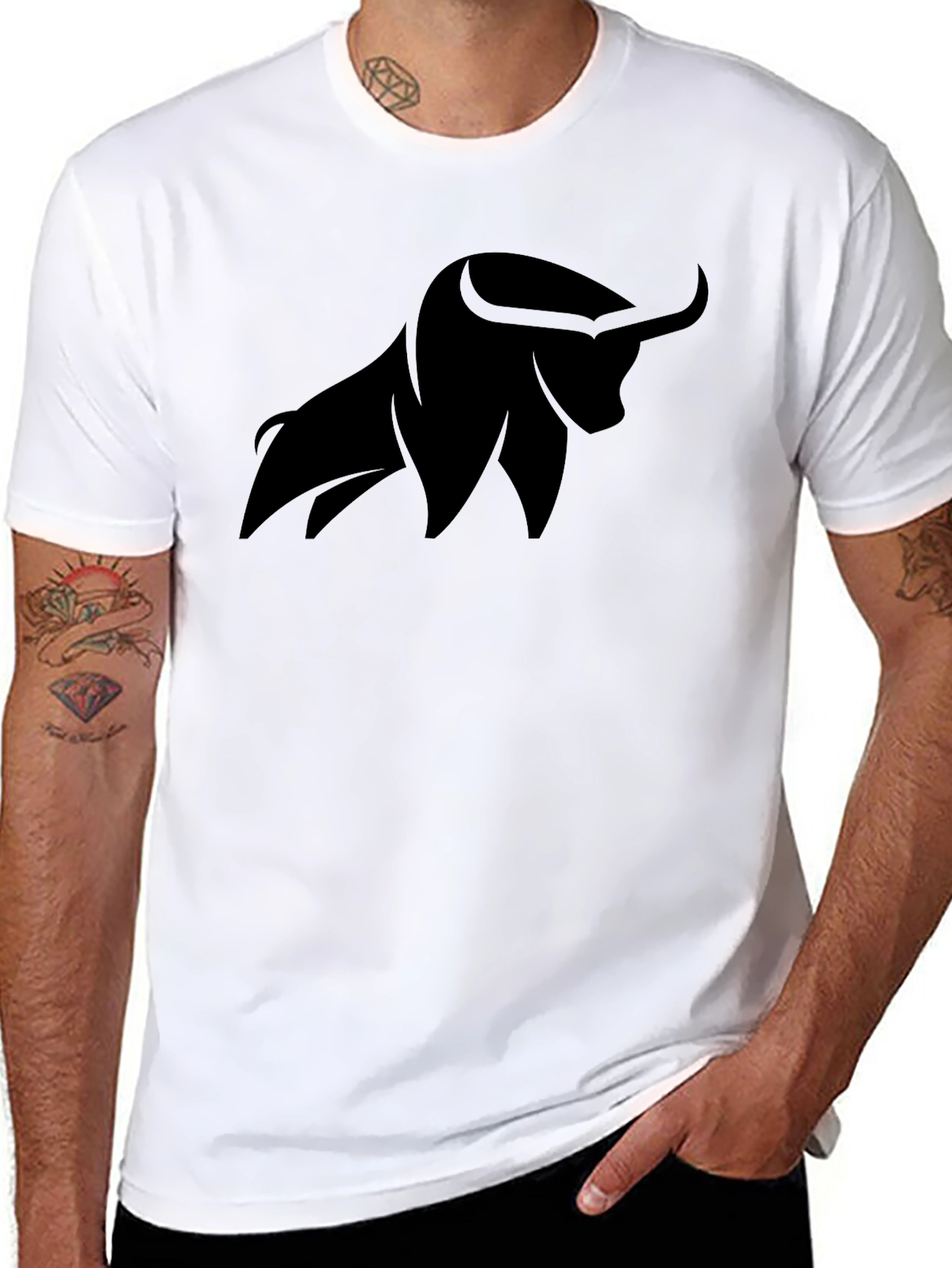 Black Bull Graphic Tee - Stylish & Comfortable