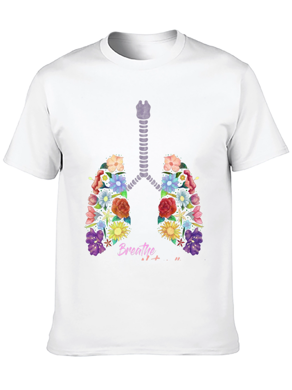 Floral Lungs Breathe Graphic Tee