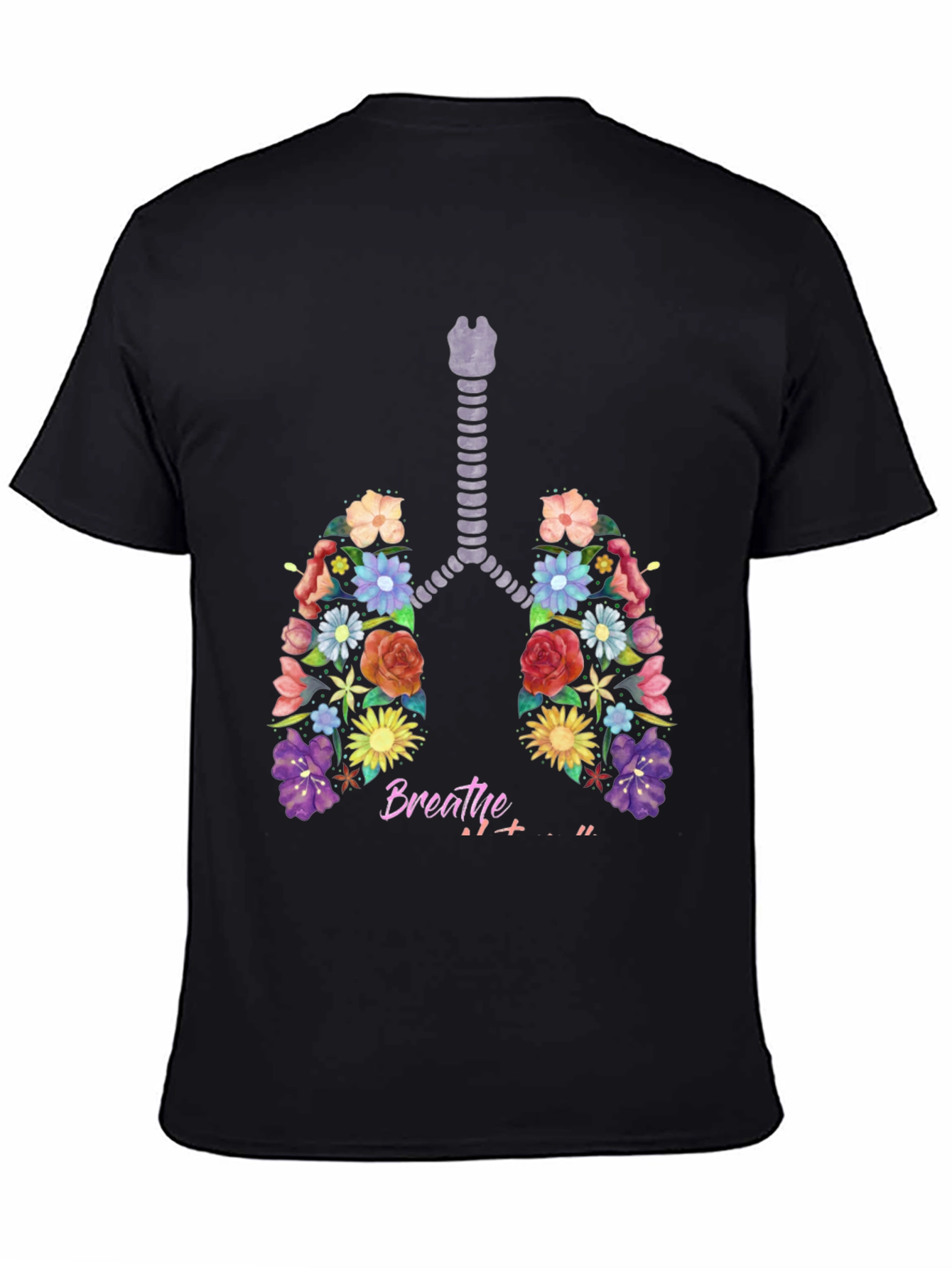 Floral Lungs Breathe Graphic Tee