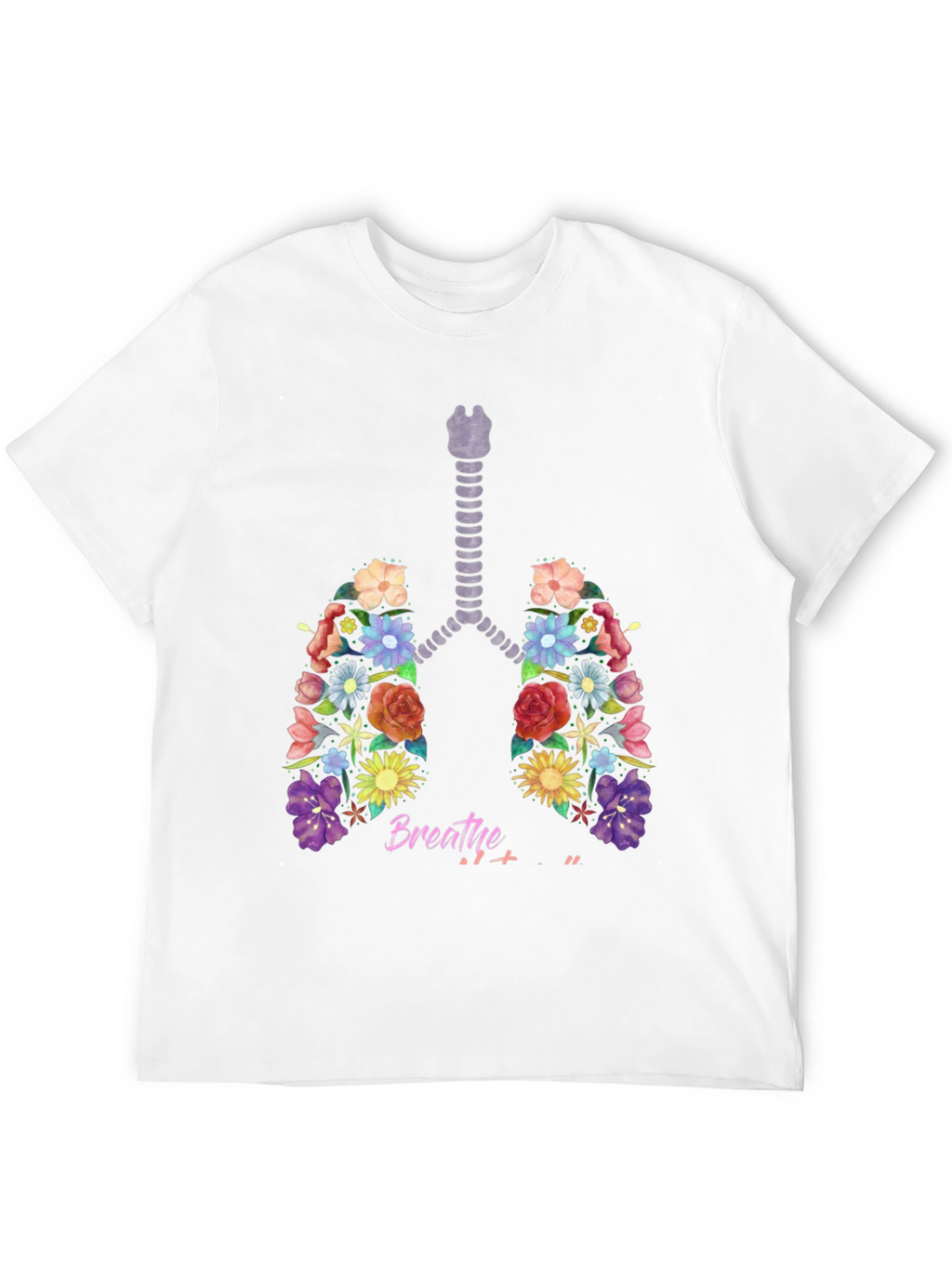 Floral Lungs Breathe Graphic Tee