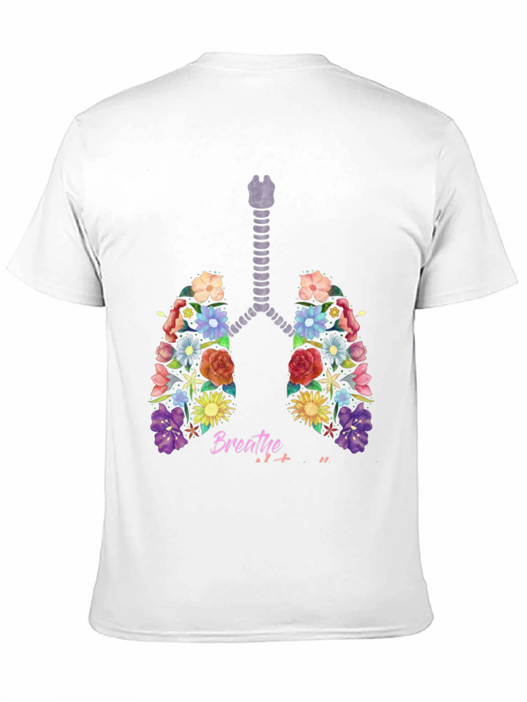 Floral Lungs Breathe Graphic Tee
