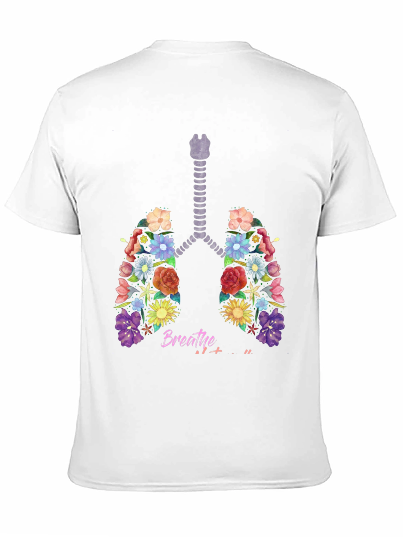 Floral Lungs Breathe Graphic Tee