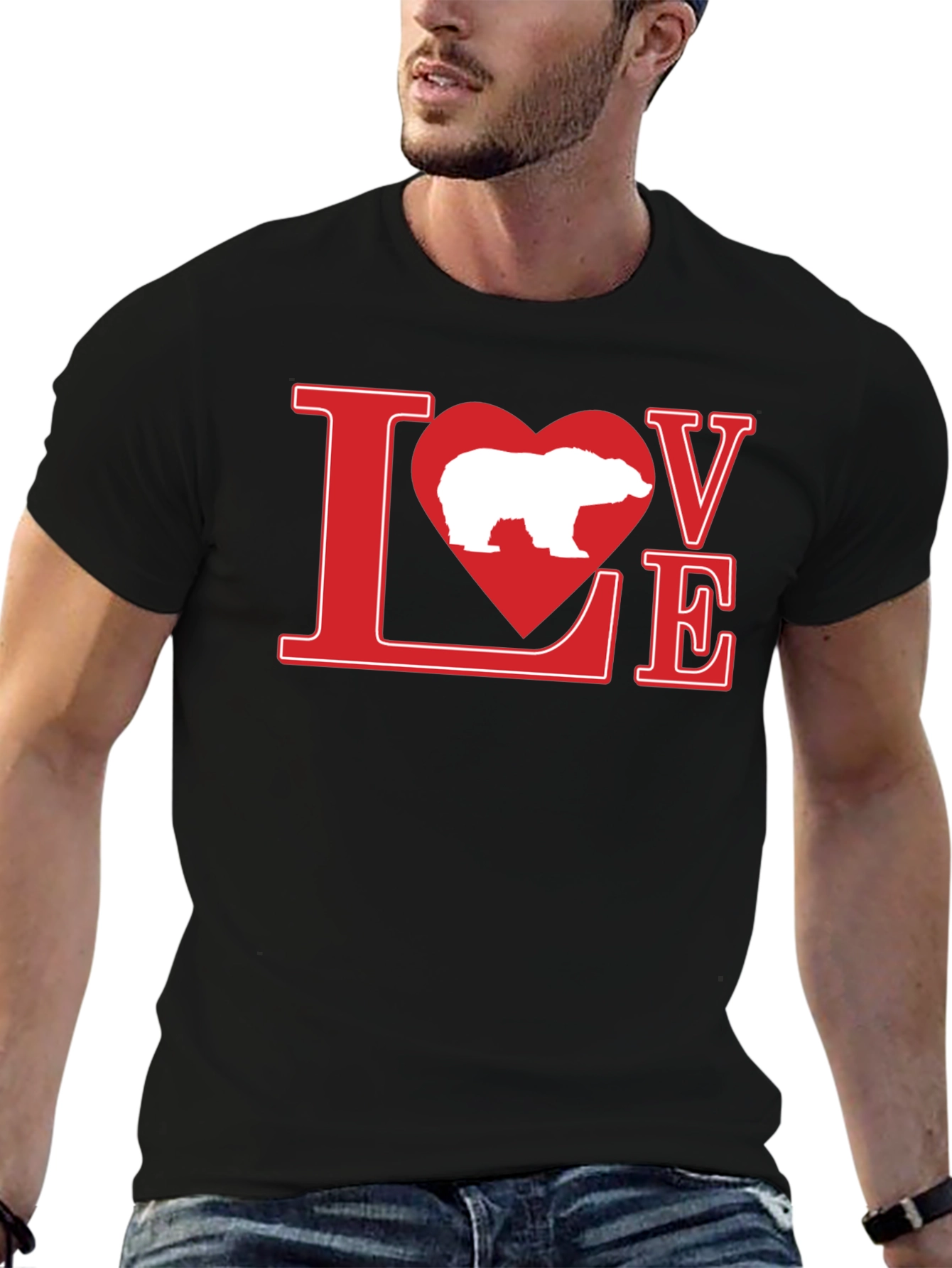Love Polar Bear Graphic T-Shirt