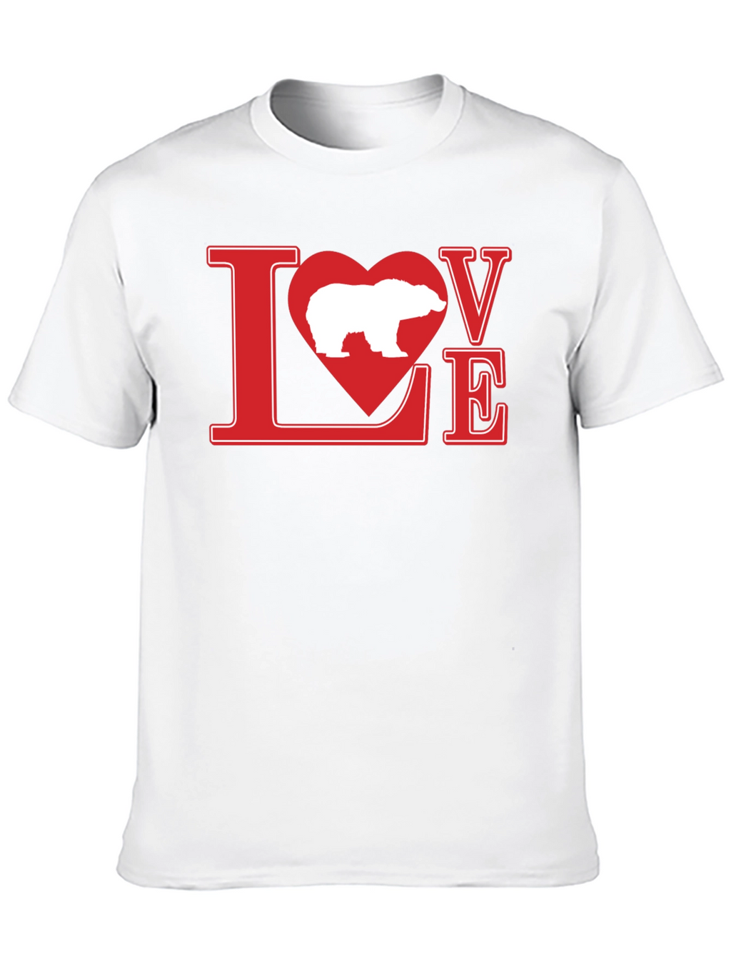 Love Polar Bear Graphic T-Shirt