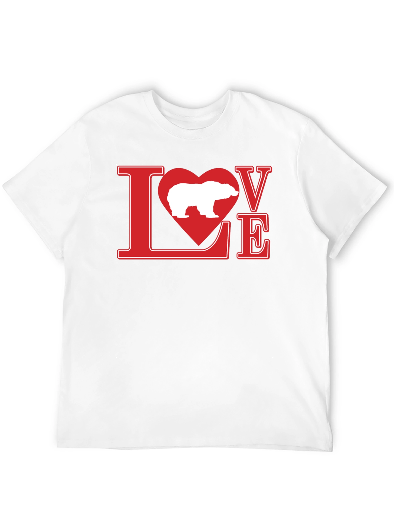 Love Polar Bear Graphic T-Shirt