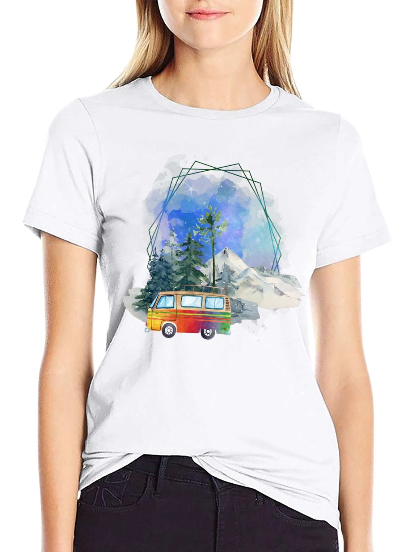 Retro Van Graphic Tee - Adventure Awaits!