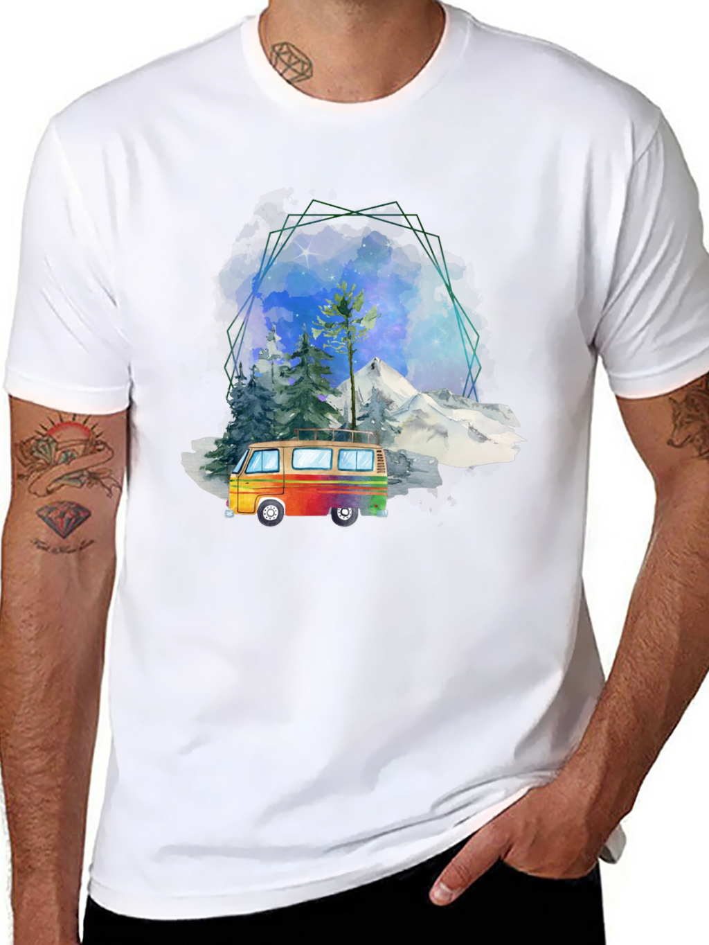 Retro Van Graphic Tee - Adventure Awaits!