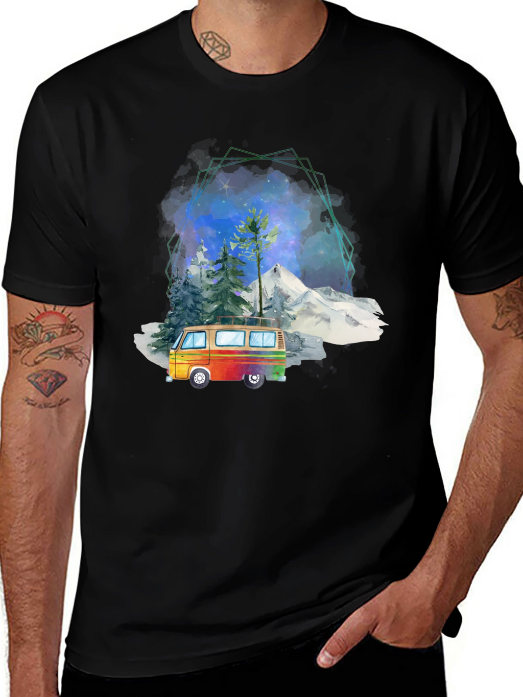 Retro Van Graphic Tee - Adventure Awaits!