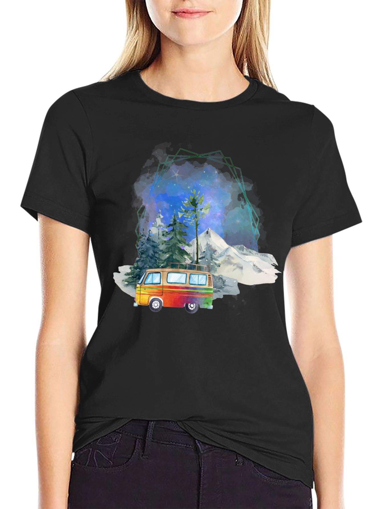 Retro Van Graphic Tee - Adventure Awaits!