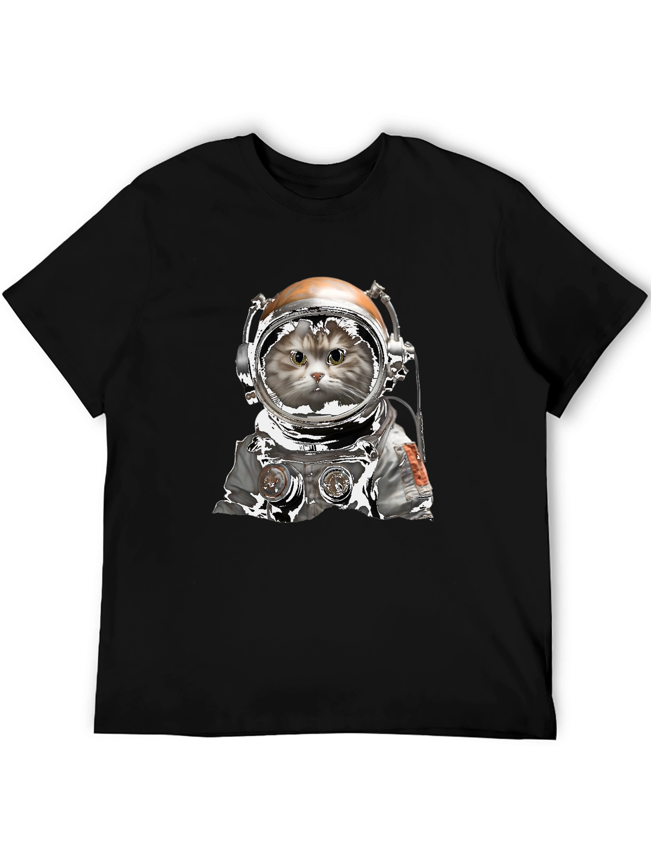 Astronaut Cat Graphic T-Shirt