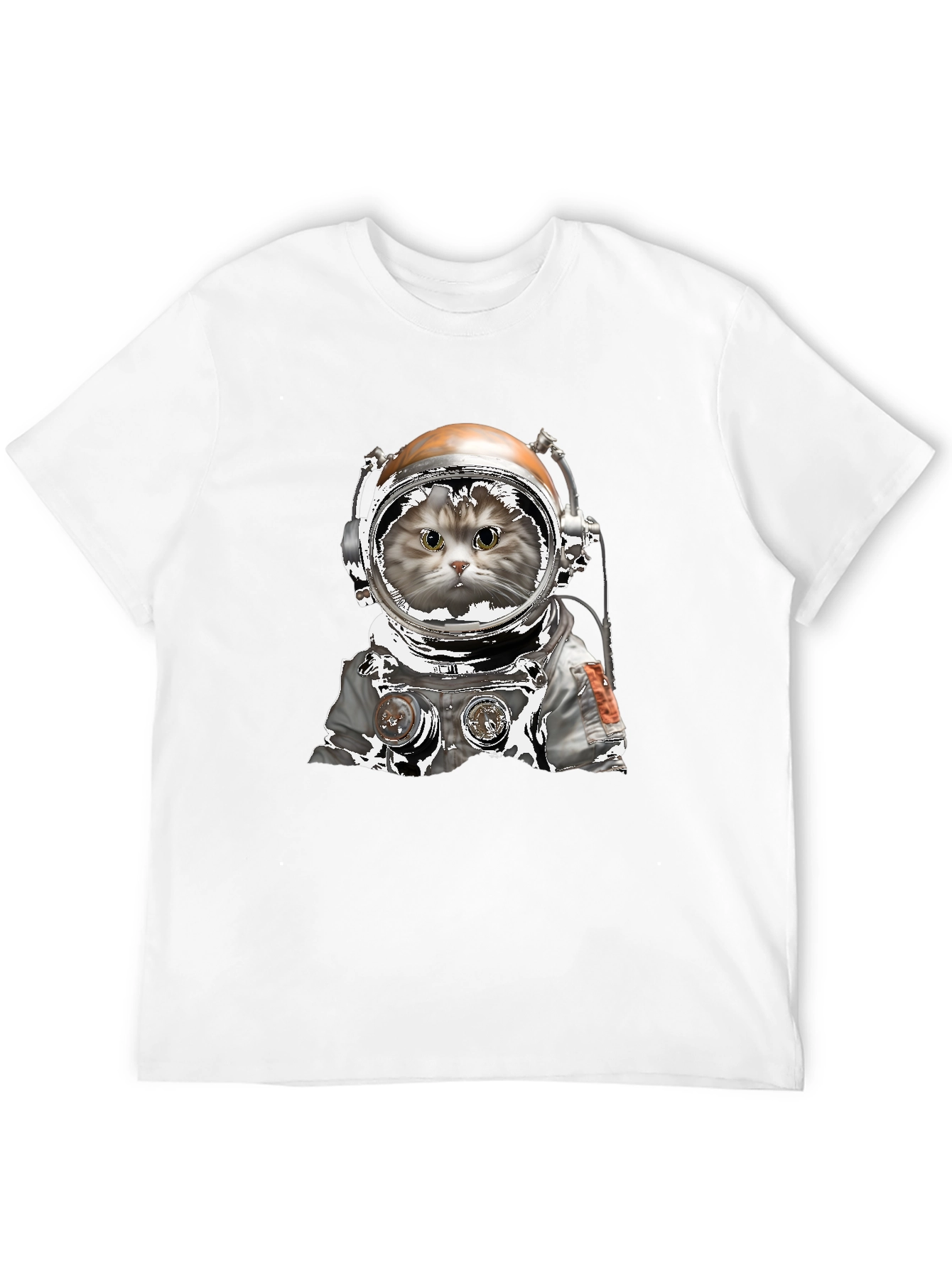 Astronaut Cat Graphic T-Shirt