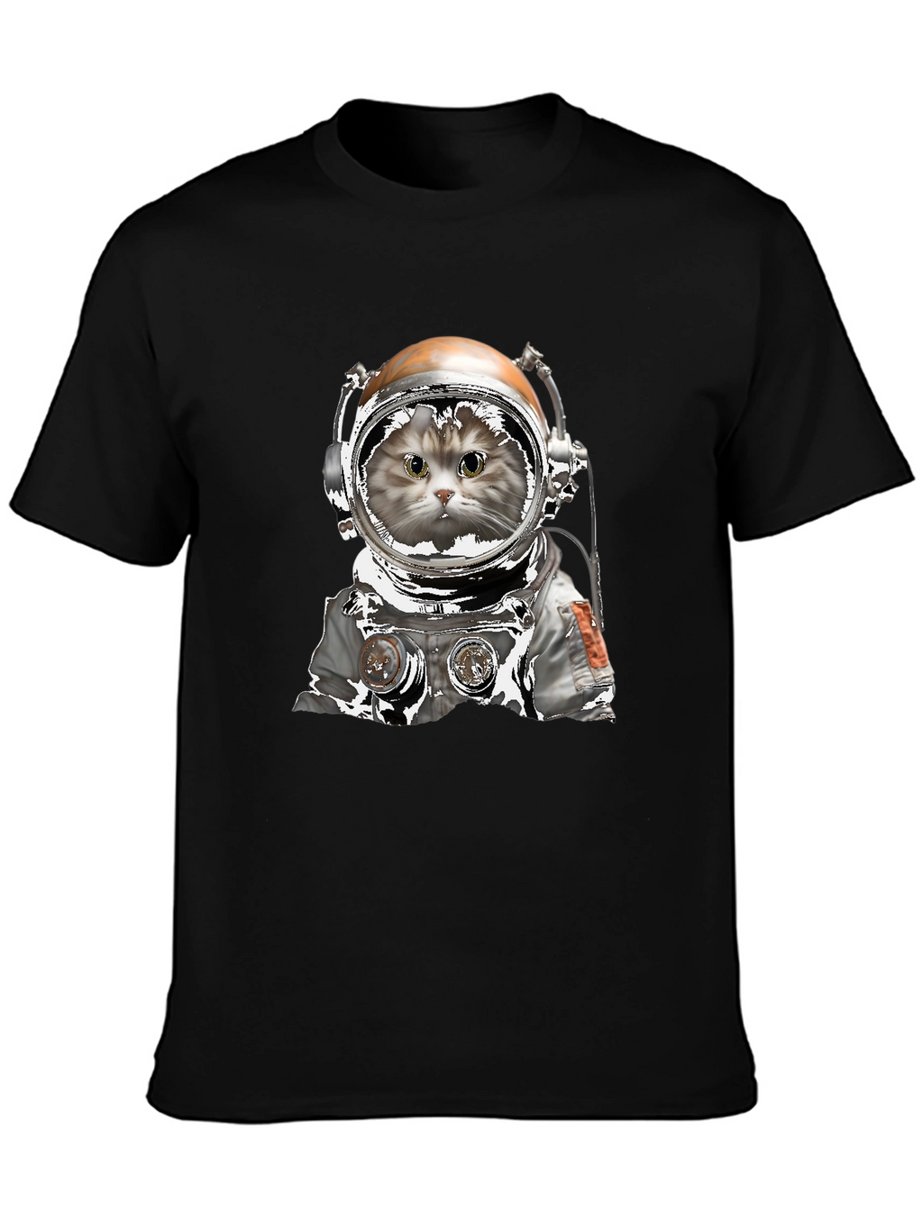 Astronaut Cat Graphic T-Shirt