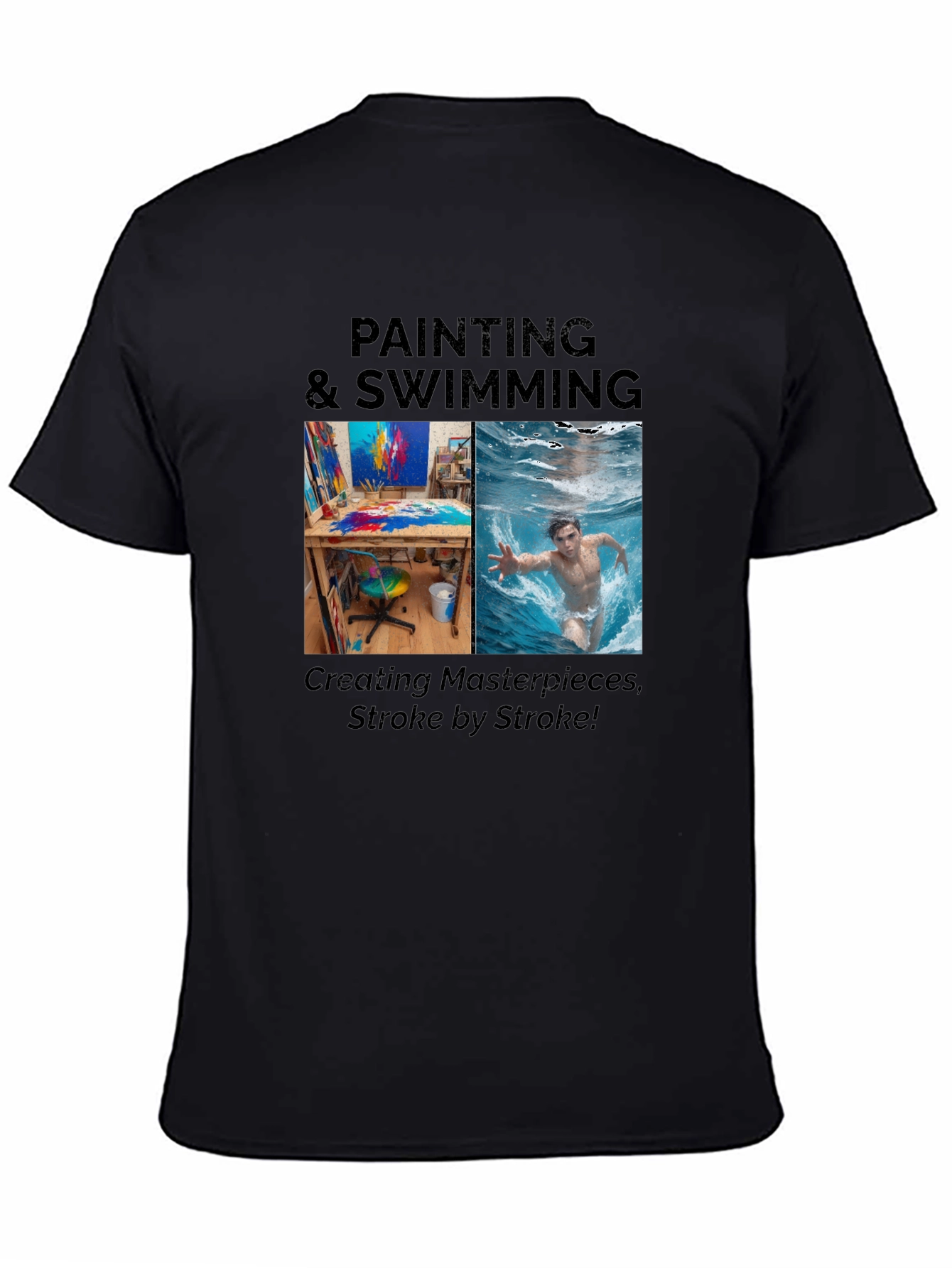 Painting & Swimming Stroke T-Shirt